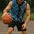 Turquoise Aotearoa Sleeveless Hoodie Taniko Motifs With Paua Shell Kowhaiwhai - Polynesian Pride
