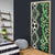 Green Aotearoa Door Cover Taniko Motifs With Paua Shell Kowhaiwhai - Polynesian Pride