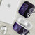 Purple Aotearoa AirPods Case Taniko Motifs With Paua Shell Kowhaiwhai - Polynesian Pride