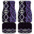 Purple Aotearoa Car Mats Taniko Motifs With Paua Shell Kowhaiwhai