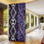 Purple Aotearoa Door Cover Taniko Motifs With Paua Shell Kowhaiwhai - Polynesian Pride