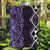 Purple Aotearoa Garden Flag Taniko Motifs With Paua Shell Kowhaiwhai