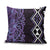 Purple Aotearoa Pillow Cover Taniko Motifs With Paua Shell Kowhaiwhai - Polynesian Pride