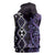 Purple Aotearoa Sleeveless Hoodie Taniko Motifs With Paua Shell Kowhaiwhai - Polynesian Pride