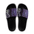 Purple Aotearoa Slide Sandals Taniko Motifs With Paua Shell Kowhaiwhai - Polynesian Pride