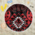 Aotearoa Kiwi Taniko Beach Blanket Silver Fern With Maori Koru Pattern