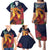 Hawaii Kilauea Big Islands Family Matching Puletasi and Hawaiian Shirt Pele Goddess With Tropical Flowers