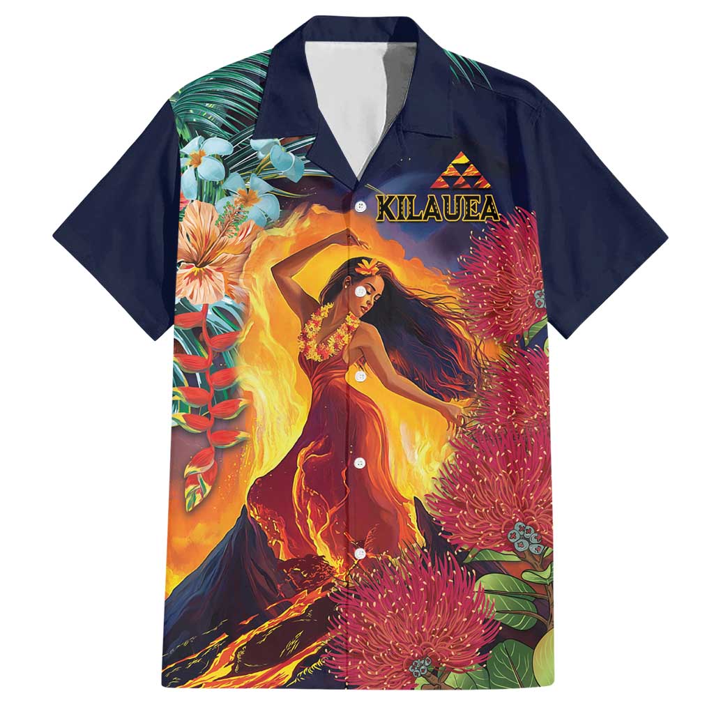 Hawaii Kilauea Big Islands Hawaiian Shirt Pele Goddess With Tropical Flowers LT14 Art - Polynesian Pride