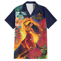 Hawaii Kilauea Big Islands Hawaiian Shirt Pele Goddess With Tropical Flowers LT14 Art - Polynesian Pride