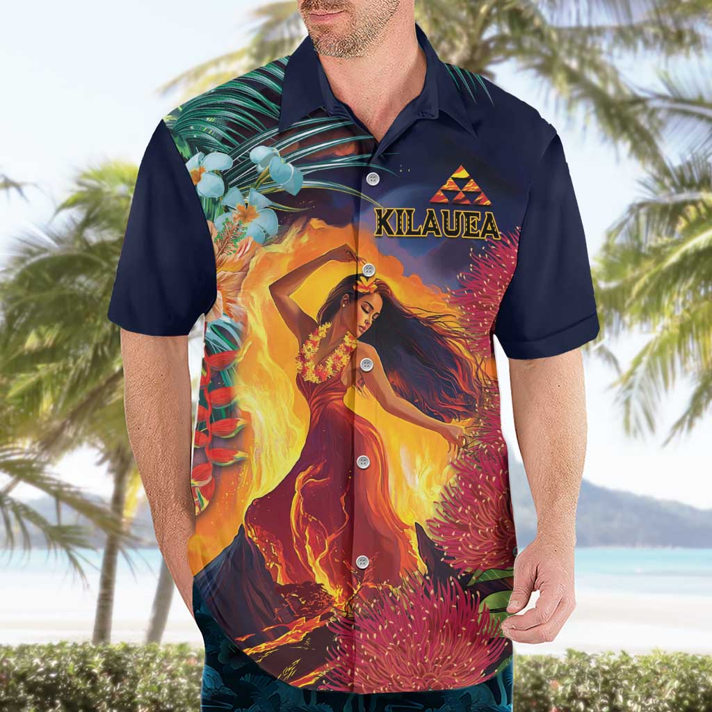 Hawaii Kilauea Big Islands Hawaiian Shirt Pele Goddess With Tropical Flowers LT14 - Polynesian Pride