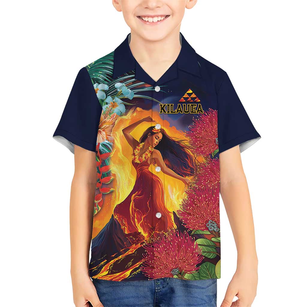 Hawaii Kilauea Big Islands Hawaiian Shirt Pele Goddess With Tropical Flowers LT14 - Polynesian Pride