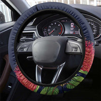 Hawaii Kilauea Big Islands Steering Wheel Cover Pele Goddess With Tropical Flowers LT14 - Polynesian Pride