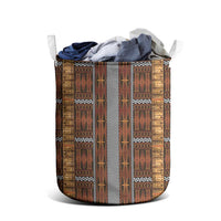 Malo e Lelei Tonga Laundry Basket Tongan Ngatu Tapa Cloth LT14 - Polynesian Pride