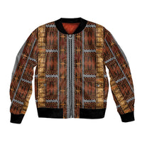 Malo e Lelei Tonga Bomber Jacket Tongan Ngatu Tapa Cloth - Polynesian Pride