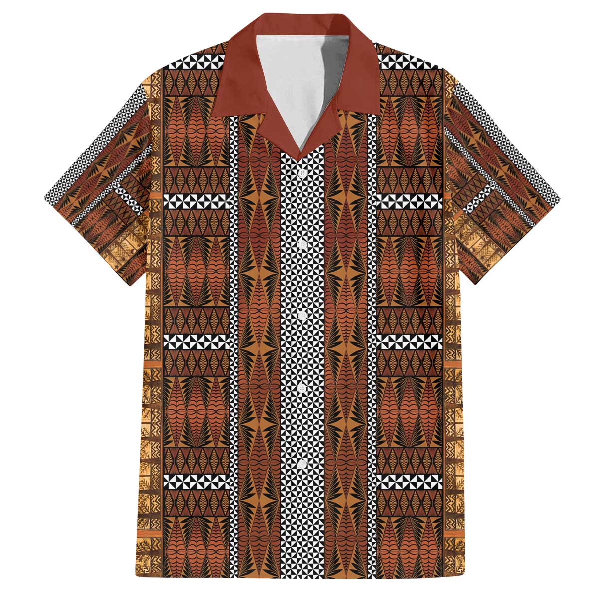 Malo e Lelei Tonga Family Matching Off The Shoulder Long Sleeve Dress and Hawaiian Shirt Tongan Ngatu Tapa Cloth - Polynesian Pride