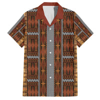 Malo e Lelei Tonga Family Matching Off The Shoulder Long Sleeve Dress and Hawaiian Shirt Tongan Ngatu Tapa Cloth - Polynesian Pride