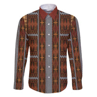 Malo e Lelei Tonga Family Matching Off The Shoulder Long Sleeve Dress and Hawaiian Shirt Tongan Ngatu Tapa Cloth - Polynesian Pride