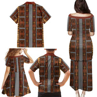 Malo e Lelei Tonga Family Matching Puletasi and Hawaiian Shirt Tongan Ngatu Tapa Cloth - Polynesian Pride