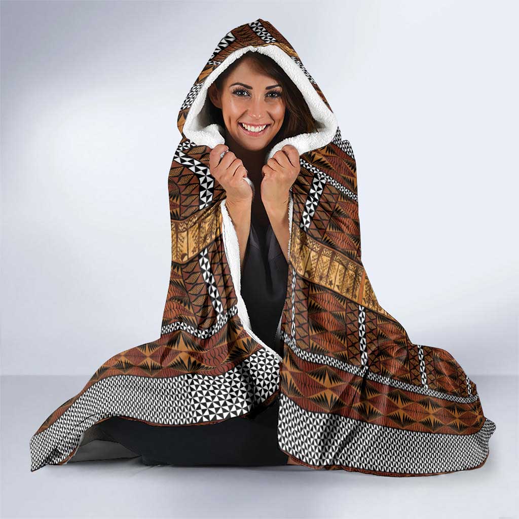 Malo e Lelei Tonga Hooded Blanket Tongan Ngatu Tapa Cloth LT14 - Polynesian Pride