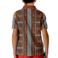 Malo e Lelei Tonga Kid Polo Shirt Tongan Ngatu Tapa Cloth LT14 - Polynesian Pride
