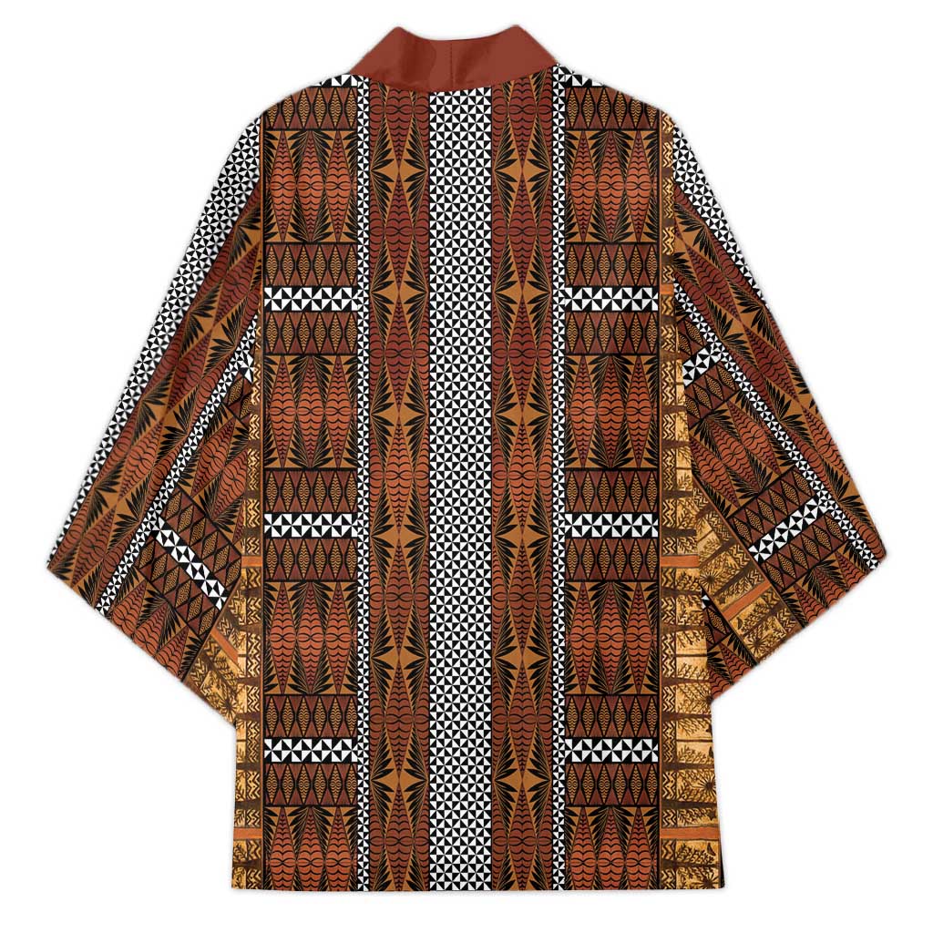 Malo e Lelei Tonga Kimono Tongan Ngatu Tapa Cloth LT14 - Polynesian Pride