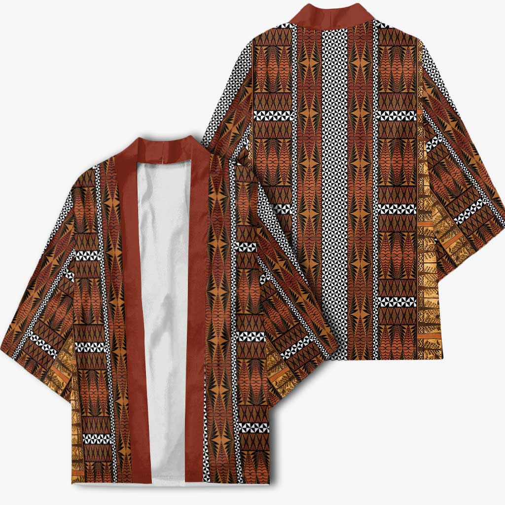 Malo e Lelei Tonga Kimono Tongan Ngatu Tapa Cloth LT14 - Polynesian Pride