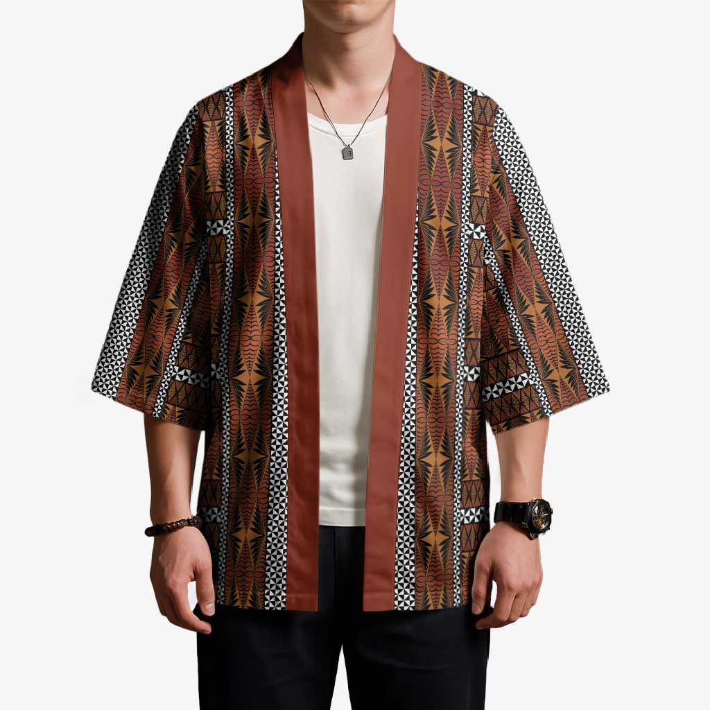 Malo e Lelei Tonga Kimono Tongan Ngatu Tapa Cloth LT14 - Polynesian Pride