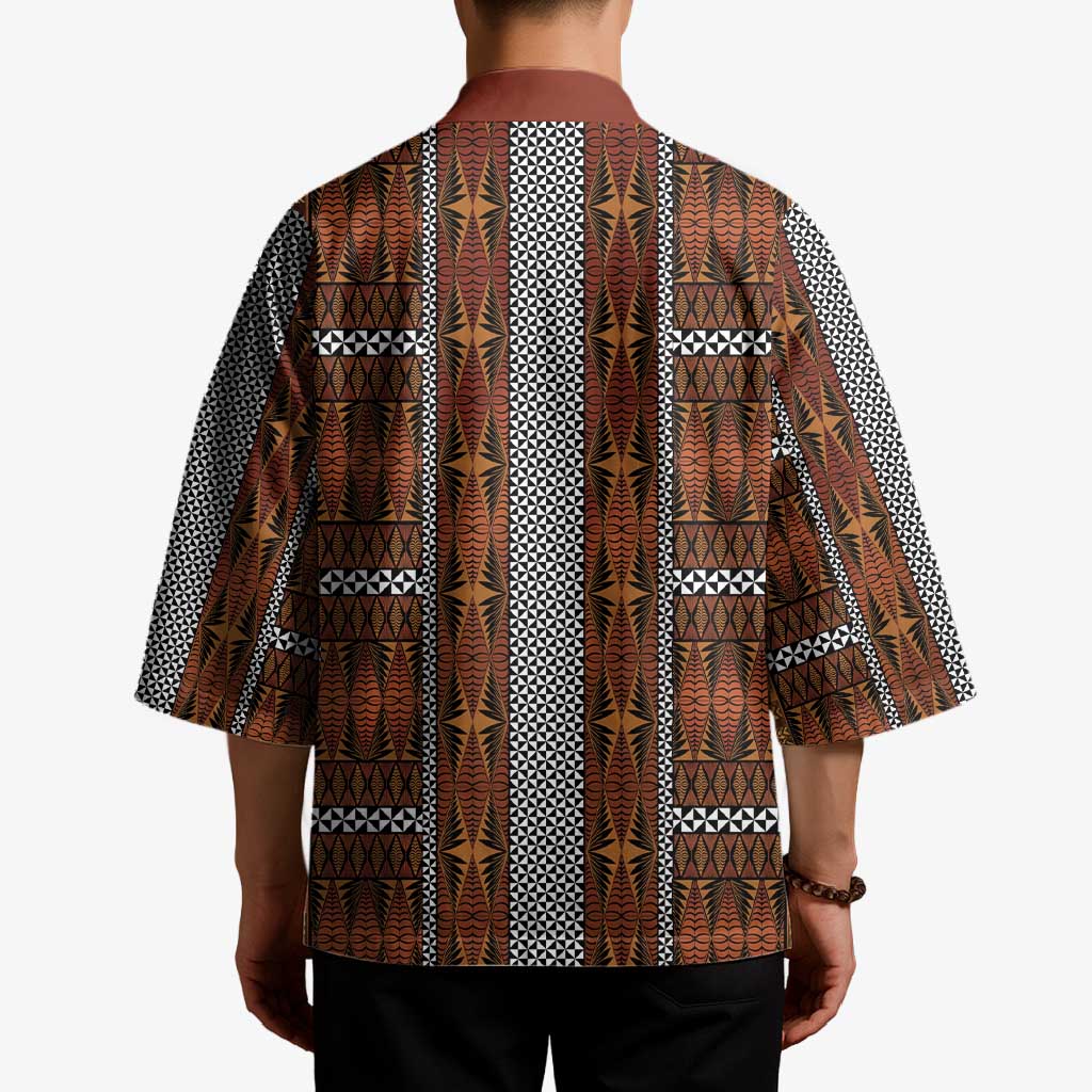 Malo e Lelei Tonga Kimono Tongan Ngatu Tapa Cloth LT14 - Polynesian Pride