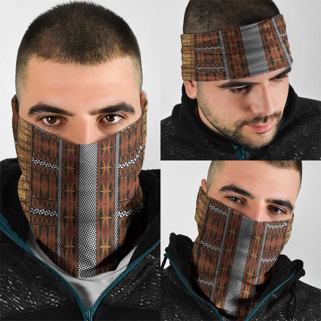 Malo e Lelei Tonga Neck Gaiter Tongan Ngatu Tapa Cloth LT14 - Polynesian Pride