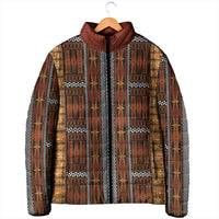 Malo e Lelei Tonga Padded Jacket Tongan Ngatu Tapa Cloth LT14 - Polynesian Pride