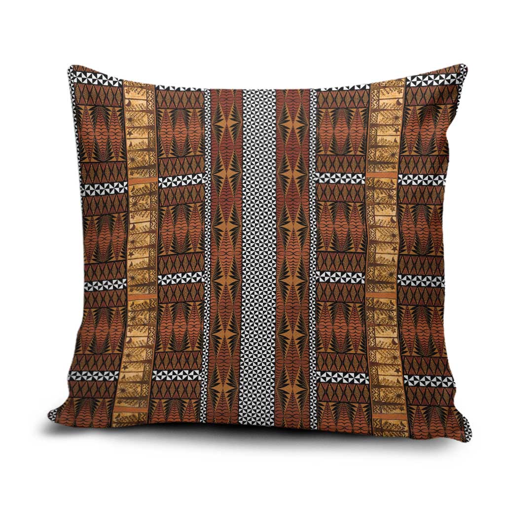 Malo e Lelei Tonga Pillow Cover Tongan Ngatu Tapa Cloth - Polynesian Pride