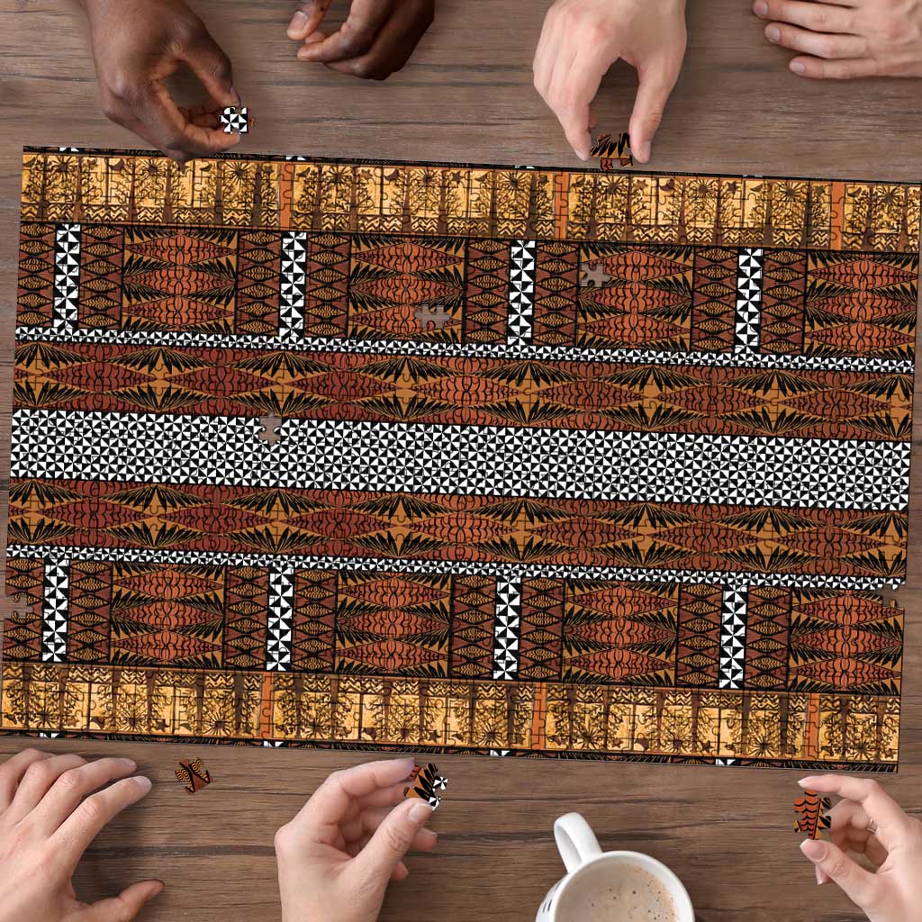 Malo e Lelei Tonga Puzzle Tongan Ngatu Tapa Cloth LT14 - Polynesian Pride