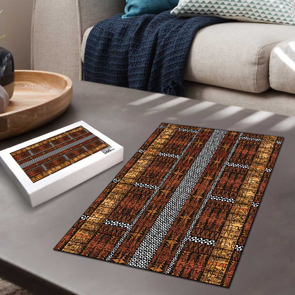 Malo e Lelei Tonga Puzzle Tongan Ngatu Tapa Cloth LT14 - Polynesian Pride