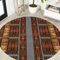 Malo e Lelei Tonga Round Carpet Tongan Ngatu Tapa Cloth - Polynesian Pride