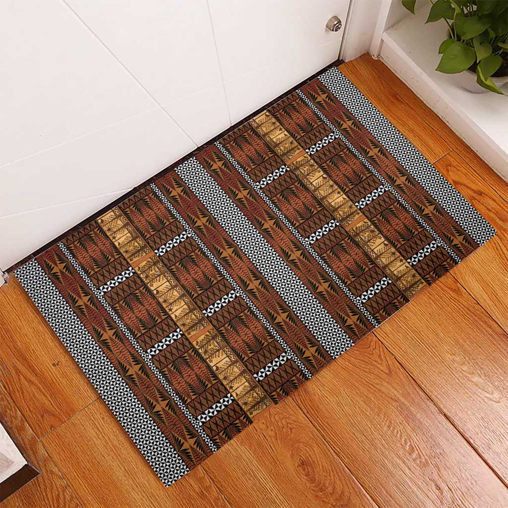 Malo e Lelei Tonga Rubber Doormat Tongan Ngatu Tapa Cloth LT14 - Polynesian Pride