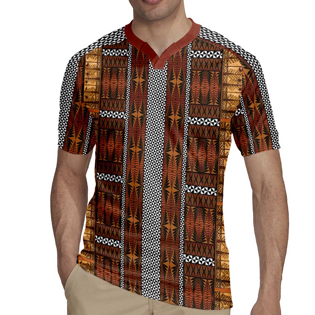 Malo e Lelei Tonga Rugby Jersey Tongan Ngatu Tapa Cloth - Polynesian Pride