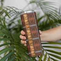 Malo e Lelei Tonga Skinny Tumbler Tongan Ngatu Tapa Cloth LT14 - Polynesian Pride
