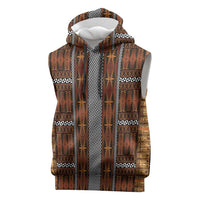 Malo e Lelei Tonga Sleeveless Hoodie Tongan Ngatu Tapa Cloth - Polynesian Pride