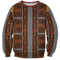 Malo e Lelei Tonga Sweatshirt Tongan Ngatu Tapa Cloth LT14 Unisex Orange - Polynesian Pride