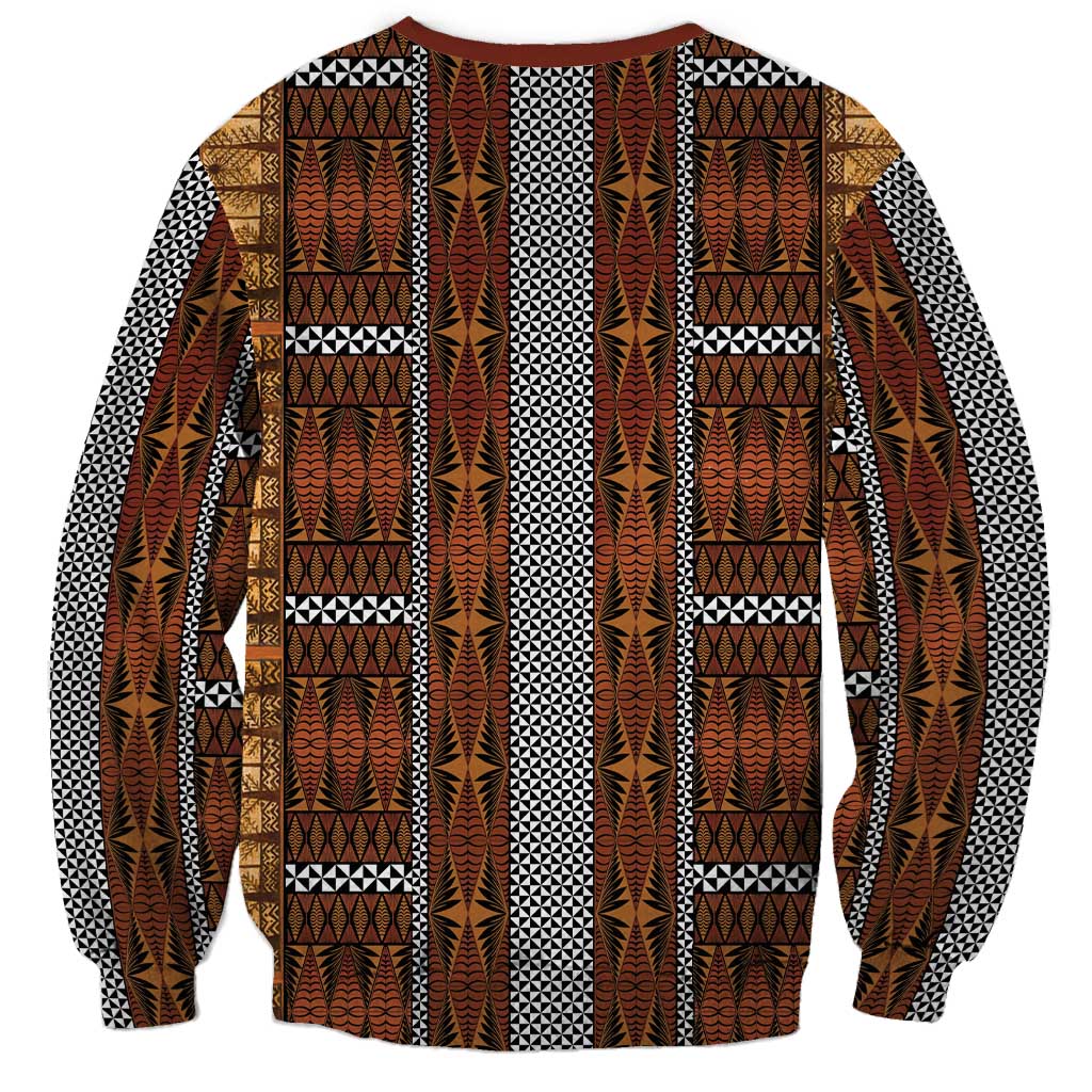Malo e Lelei Tonga Sweatshirt Tongan Ngatu Tapa Cloth LT14 - Polynesian Pride