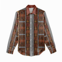 Malo e Lelei Tonga Women Casual Shirt Tongan Ngatu Tapa Cloth - Polynesian Pride