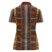 Malo e Lelei Tonga Women Polo Shirt Tongan Ngatu Tapa Cloth LT14 - Polynesian Pride