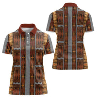 Malo e Lelei Tonga Women Polo Shirt Tongan Ngatu Tapa Cloth LT14 - Polynesian Pride