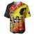 New Zealand And Australia ANZAC Day Baseball Jersey Aboriginal Maori Starring Night Style LT14 Gold - Polynesian Pride