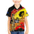 New Zealand And Australia ANZAC Day Family Matching Mermaid Dress and Hawaiian Shirt Aboriginal Maori Starring Night Style LT14 Son's Shirt Gold - Polynesian Pride