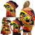 New Zealand And Australia ANZAC Day Family Matching Off Shoulder Short Dress and Hawaiian Shirt Aboriginal Maori Starring Night Style LT14 - Polynesian Pride