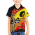 New Zealand And Australia ANZAC Day Family Matching Tank Maxi Dress and Hawaiian Shirt Aboriginal Maori Starring Night Style LT14 Son's Shirt Gold - Polynesian Pride