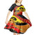 New Zealand And Australia ANZAC Day Kid Short Sleeve Dress Aboriginal Maori Starring Night Style LT14 - Polynesian Pride