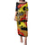 New Zealand And Australia ANZAC Day Puletasi Aboriginal Maori Starring Night Style LT14 Long Dress Gold - Polynesian Pride