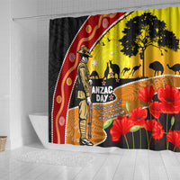 New Zealand And Australia ANZAC Day Shower Curtain Aboriginal Maori Starring Night Style